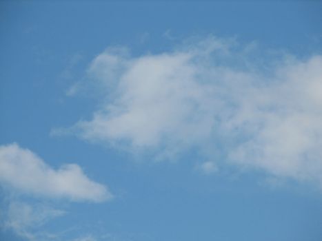 Sky with clouds, usable as background