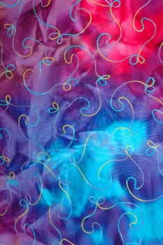 A tie-dye fabric.