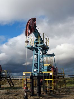 Oil pump in West Siberia