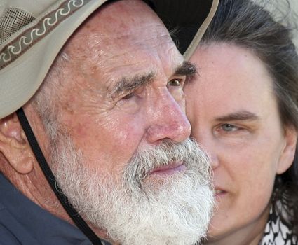 Father and daughter closeup