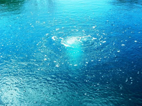 From the earths depths a spring feed a pond in the Arizona High Plateau - Arizona 