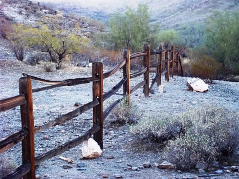 Arizona Desert Range Fence 