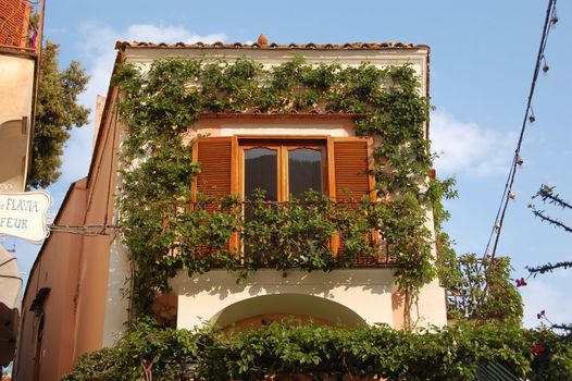 Italian Balcony with flowers