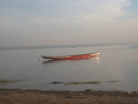 small boat in north Cameroon