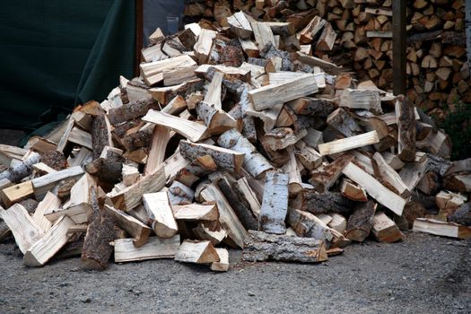 Pile of firewood