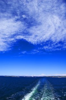 View over swedish archipelago