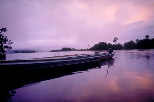 Dusk at Canaima, Venezuela