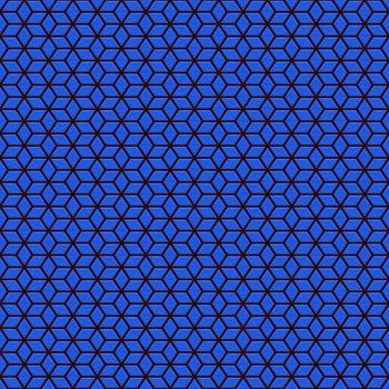 seamless texture of black maze on blue shiny background