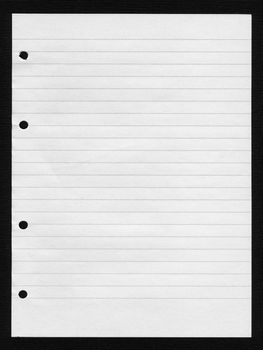 A blank sheet of paper