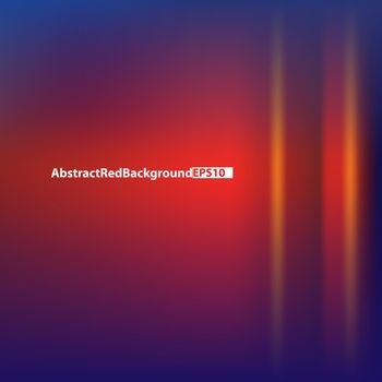 Abstract background with red light on blue