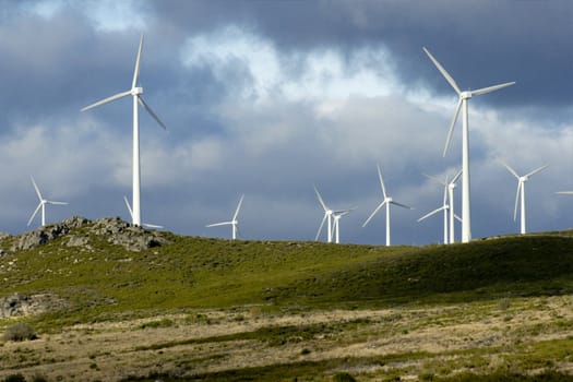 Power wIndmills at Portugal's Northern mountains