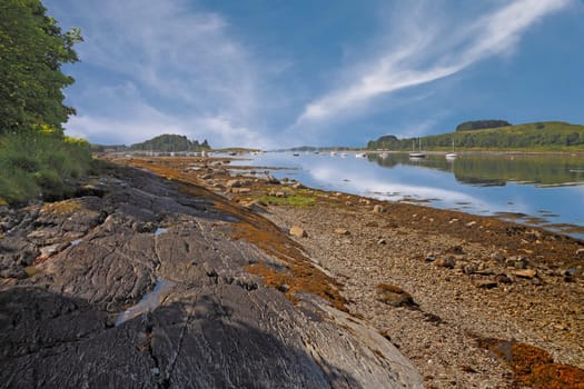 Loch Linnhe, a nine and a half mile sea loch in Argyll and Bute, Scotland.