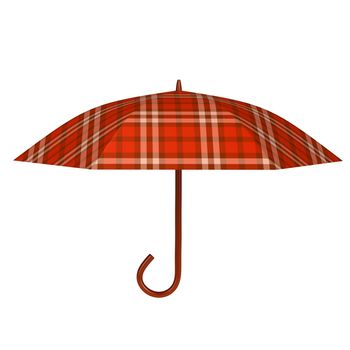 Red umbrella 3d rendered for web and commercial