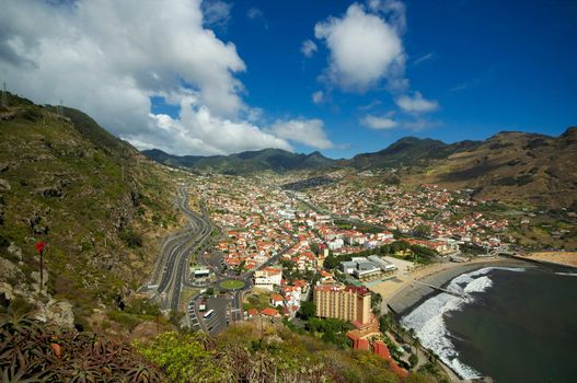 Costline near Madeira's town of Machico