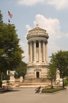 Soldiers' and Sailors' monument in Riverside Park, Upper West Side Manhattan, New York, USA