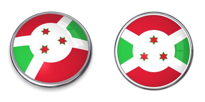 button style banner in 3D of Burundi