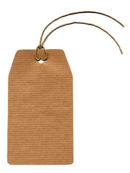 Price tag or address label with string