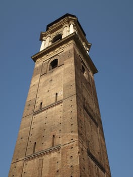 Bell tower at the Turin Cathedral church