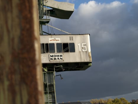 An industrial crane