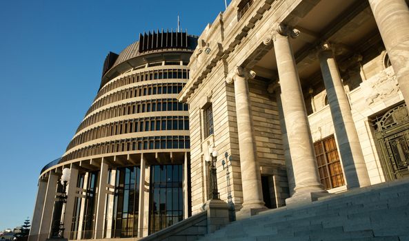 New Zealand House of Parliament buildings, Wellington.