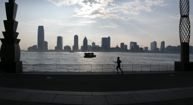 New Jersey panorama viewed from Manhattan, New York