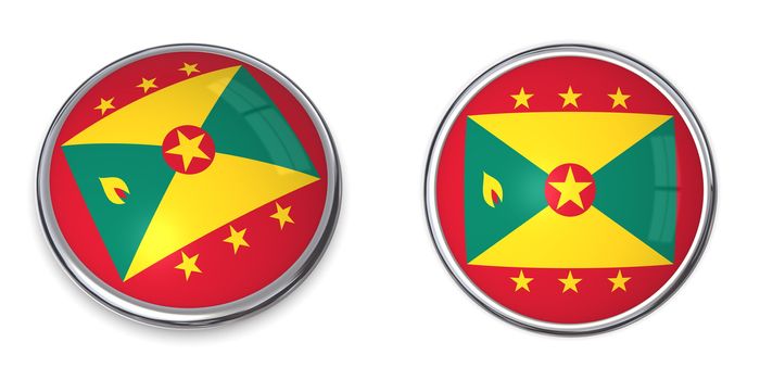 button style banner in 3D of Grenada