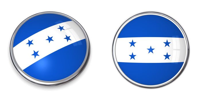 button style banner in 3D of Honduras