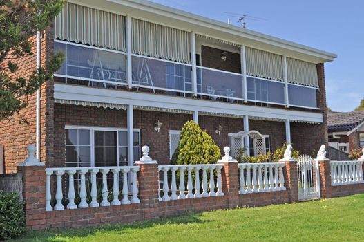 Exterior facade of family house