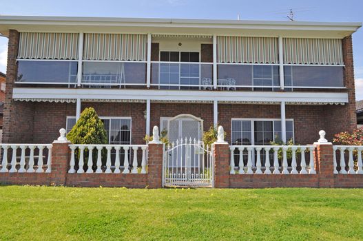 Exterior facade of family house