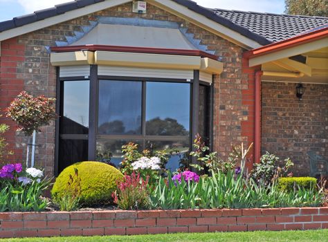 Exterior facade of family house