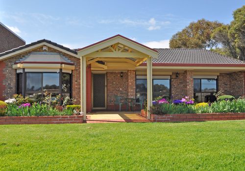 Exterior facade of family house