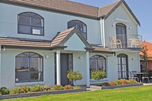 Exterior facade of family house