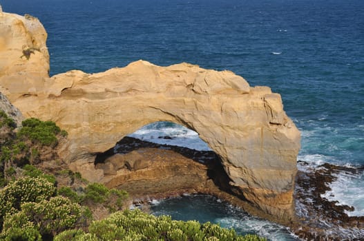 Stone arch. Famous rock formations. Great Ocean Road, Australia