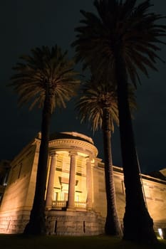Art Gallery of New South Wales in Sydney, night photo