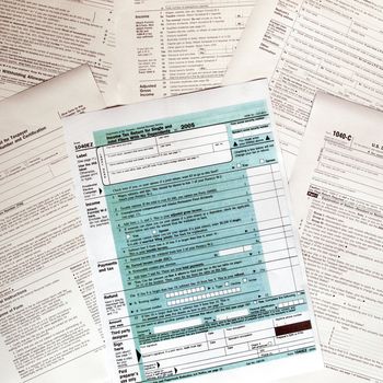 Range of various blank USA tax forms