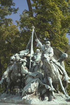 Statue in honor of Civil War Cavalrymen in Washington DC 