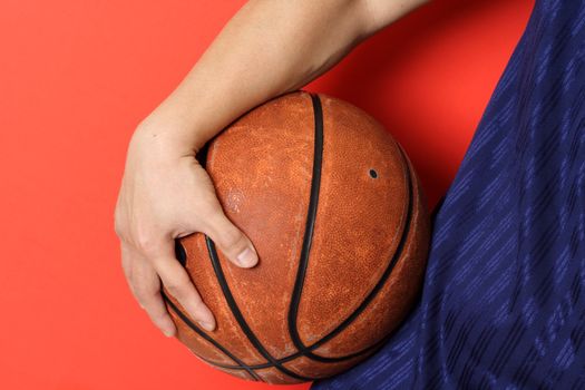 A boy with a basketball