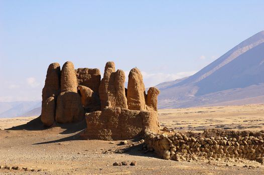 Landmark of ancient architectural ruins in Tibet