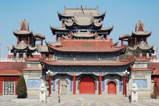 Landmark of a historical buddhist temple in China