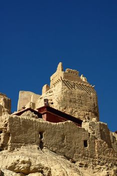 Relics of a famous ancient castle in Tibet