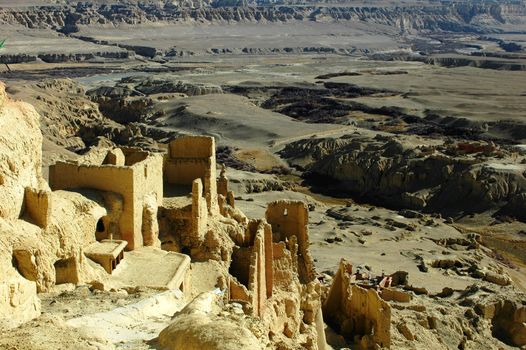 Relics of a famous ancient castle in Tibet