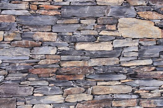 Closeup of stone wall use for construction business and designers