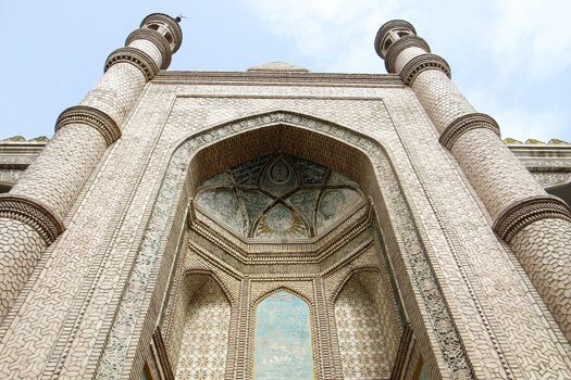 Landmarks of famous local Islamic mosque in Sinkiang China