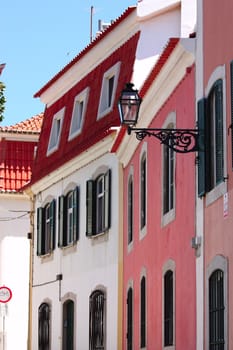 Traditional stone houses in the Cascais, Portugal