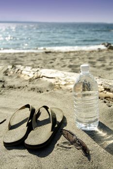 Relaxing on the beach