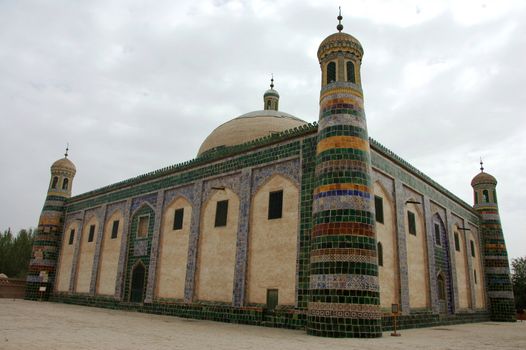 Landmarks of Islamic mosque in Sinkiang China