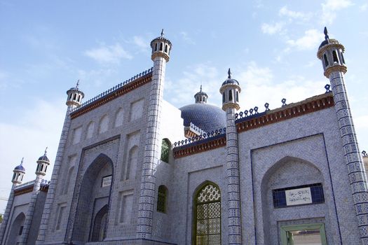 Landmarks of Islamic mosque in Sinkiang China