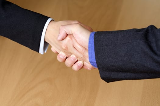 Businessmen shaking hands