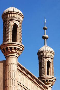 Landmark of a famous Islamic mosque in Sinkiang China