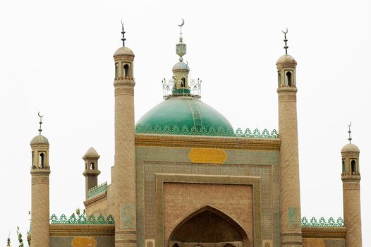 Landmark of a famous Islamic mosque in Sinkiang China